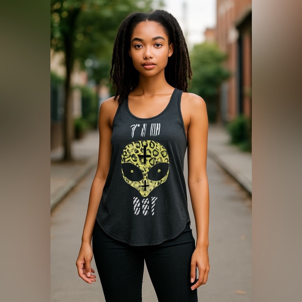 Prince Peter Collection Womens gray far out tank top